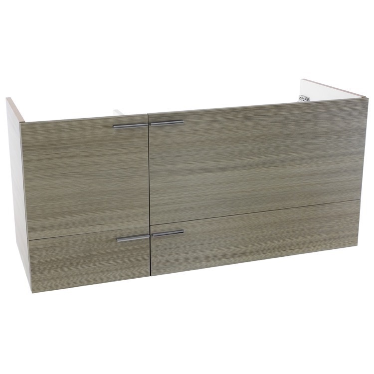 ACF L412LC 47 Inch Wall Mount Larch Canapa Double Bathroom Vanity Cabinet